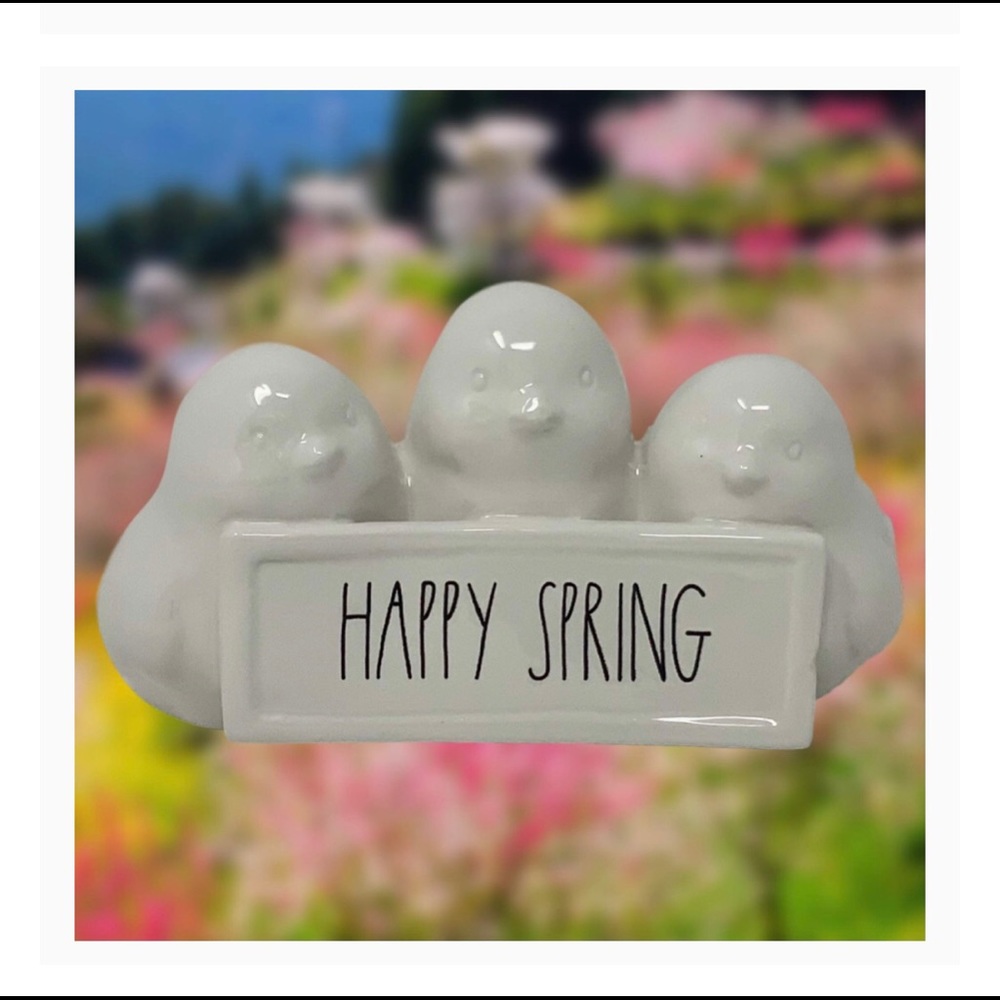 Rae Dunn HAPPY SPRING decor